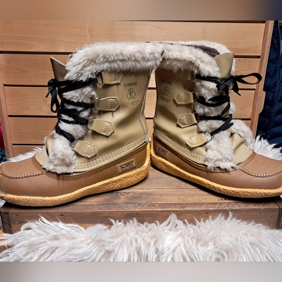 Sorel Nanook Waterproof Winter Boots Size 8 - Picture 3 of 8